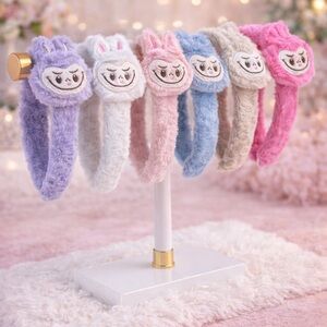 One Plush Labubu style character Headband - pick your color!